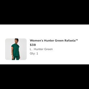 Women's Hunter Green Rafaela Scrub Top